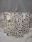 Savoy Wine Bottle Gift Bags w/ Tags. Gold Polka Dot.Qty 6
