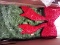 BCP Pre-Lit Artificial Fir Christmas Wreath w/ Red Bow & LED Lights.