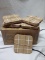 Set of 10 3.75”x3.75” Wooden Coasters