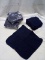 3 Packs of 6 Comfort Bay 12”x12” Navy Blue Washcloths