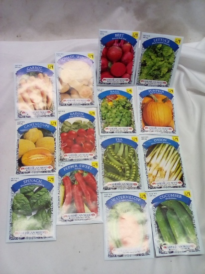 Lot of 14 Assorted Seed Packs
