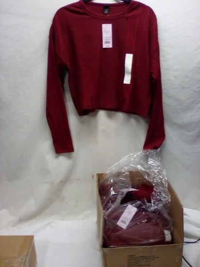 Full Case of 6 Wild Fable Cropped Red Sweaters- Tags Say $18 Each