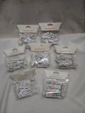 Cakewalk Decorative Clothespins. Qty 7- 20 Packs. Multicolored.
