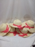 Pink Ribbon Garden Hats. Qty 6