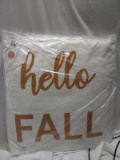 Pair of 18”x18” Decorative “Hello Fall” Pillows