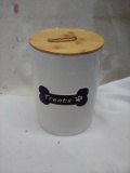 Pet Treat Canister.