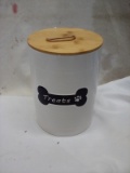 Pet Treat Canister.