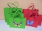 (2) 3pc Sets of Reuable Shopping Bags w/ Butterflies