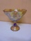 Vintage Indiana Glass Marigold Carnival Glass Pedistal Fruit Bowl