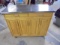 Solid Wood Rolling Kitchen Island w/ Stainless Steel Top & Drop Leaf