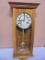 31 Day Woodcase Wind-Up Wall Clock w/ Chimes