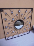 Metal Art Jeweled Wall Mirror