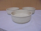 3pc Set of Longaberger Woven Traditions Bowls