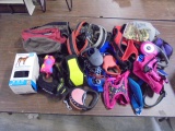 Large Group of Assorted Dog Harnesses-Leashes-Diapers