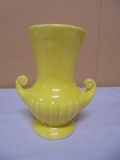 Vintage Yellow McCoy Double Handled Vase