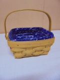1998 Longaberger Small Berry Basket w/ Liner & Protector