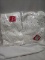 Qty 2 White with Silver snowflakes tree skirt