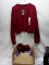 Qty 6 Size small long Sleeve Womens shirt Color Berry by Wild Fable