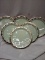 Qty 48 Gold and Mint Green Paper Plates