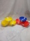 6 Packs of 4 Assorted Color Plastic TrueLiving 23FlOz Bowls
