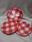 3 Packs of 8 Red Checker/Flannel 8.625” Paper Plates