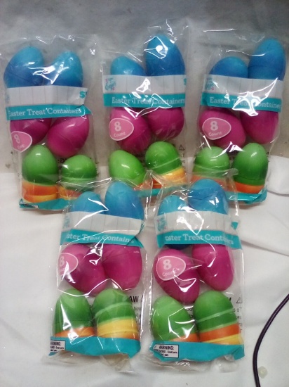 5 Packs of 8 Easter Treat Containers- Ombre