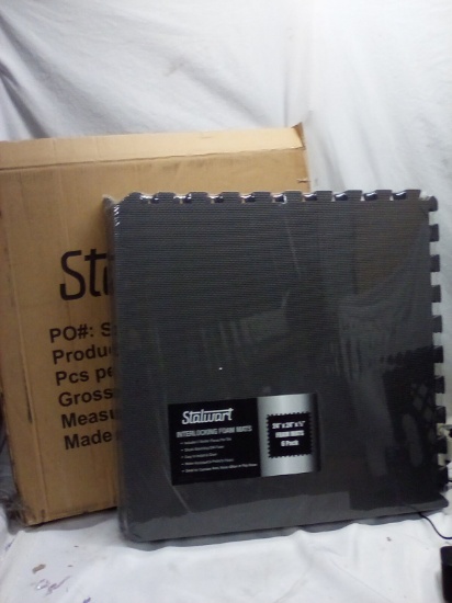 6 Pack of 24”x24”x.5” Stalwart Interlocking Dark Grey Foam Mats