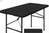 Portable Folding Plastic Dining Table w/ Handle, Lock - 4ft MSRP: 85.99