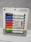 Bright and Bold Dry erase markers, 8 medium point markers