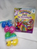 Foil Egg decorating kit, 8ct Easter treat container
