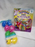 Foil Egg decorating kit, 8ct Easter treat container