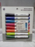 Single 8 Pack of Assorted UBrands Mdm Pnt Bold&Bright Dry Erase Markers