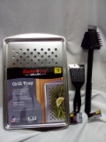 3Pc Flame-Glo Grilling Lot- Small Brush, 3-in-1 Brush, 13.2”x9.2” Pan