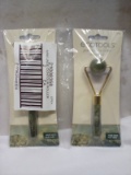 Par of EcoTools Limited Edition Jade Contour Roller Made w/ Real Jade