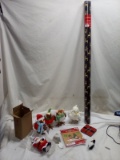 10Pc Christmas Lot- Paper, Ornaments, 3D Kit, Gift Card Box, Soap Dispens.