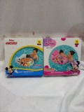 Pair of Disney Junior Mickey and Minnie Baby Watercrafts for 6-18M