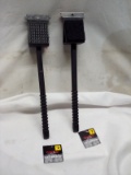 Pair of 14” Flame Glo 3-in-1 Grill Brushes