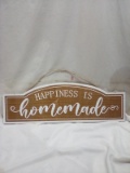 23.5”L Hanging “Happiness is Homemade” Sign