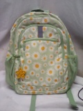 Cat & Jack girls back pack, green with flower print