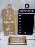 Kitchen Decor Signs & Chalkboard Menu.