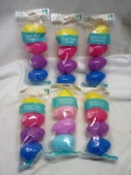 6 Packs of 4 Assorted Giant Easter Treat Containers