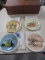 Set of 4 Norman Rockwell on Tour Plates w/ Paperwork
