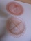 Pink Depression Glass Plate & Divided Plate