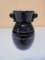 Vintage LE Smith Black Amethyst Grecian Double Ear Vase