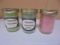 Group of 3 Rolling Prarie Candle Co Scented Jar Candles