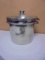 Large Stainless Steel Pasta/ Steamer Pot w/ Glass Lid