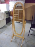 Free Stand Solid Wood Dressing Mirror