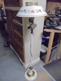 Vintge Painted Metal Floor Lamp