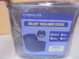 H. Versailtey  Brown Velvet Recliner Cover