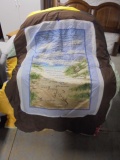 Beautiful Foot Prints in the Sand Full Size Comforter